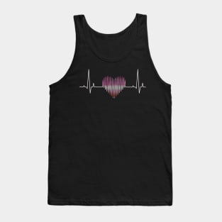 Lesbian heartbeat Tank Top